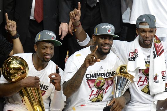 Triumphant Heat claim NBA title, Athletics